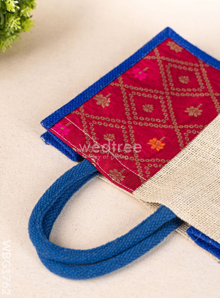 Jute Bag with Contrast Border - WBG1762