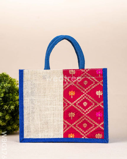 Jute Bag with Contrast Border - WBG1762