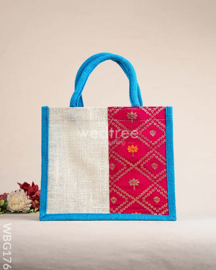 Jute Bag with Contrast Border - WBG1762