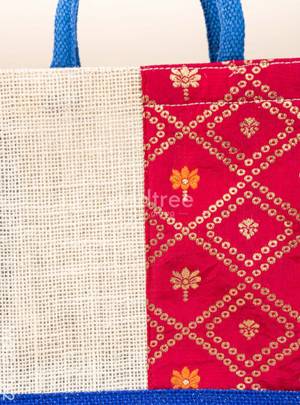 Jute Bag with Contrast Border - WBG1762