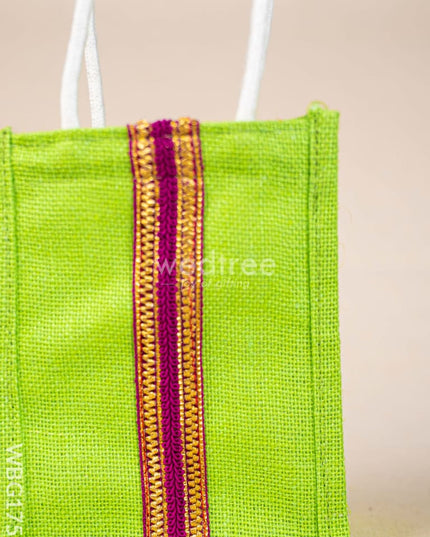 Jute Bag with Lace - WBG1753