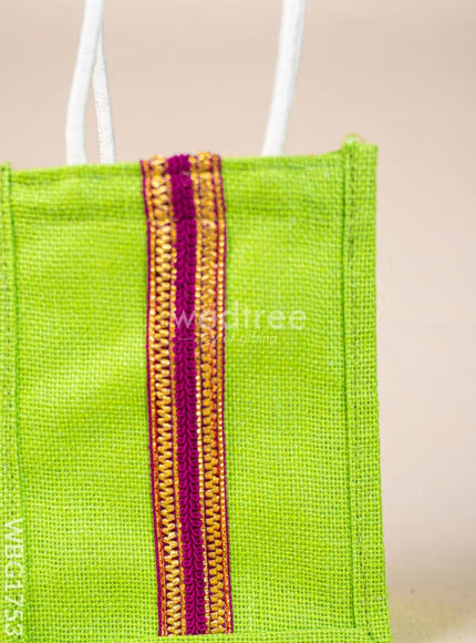 Jute Bag with Lace - WBG1753
