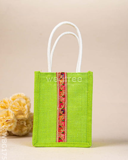 Jute Bag with Lace - WBG1753
