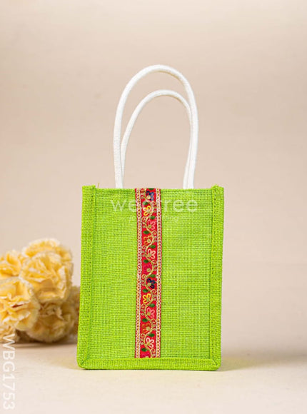 Jute Bag with Lace - WBG1753