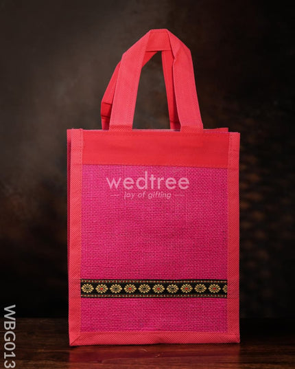 Jute Bag with Nonwoven Fabric - 10 inch - WBG0131