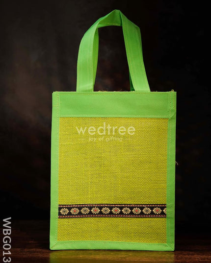 Jute Bag with Nonwoven Fabric - 10 inch - WBG0131