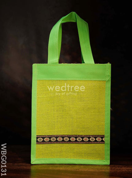 Jute Bag with Nonwoven Fabric - 10 inch - WBG0131