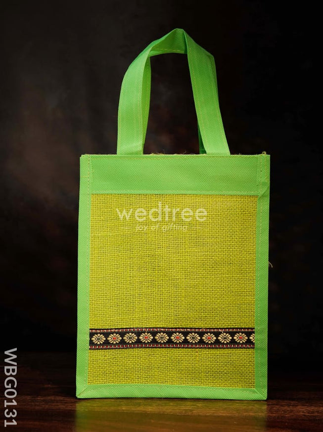 Jute Bag with Nonwoven Fabric - 10 inch - WBG0131