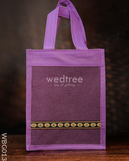 Jute Bag with Nonwoven Fabric - 10 inch - WBG0131