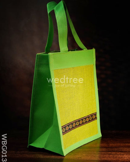 Jute Bag with Nonwoven Fabric - 10 inch - WBG0131