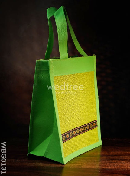 Jute Bag with Nonwoven Fabric - 10 inch - WBG0131