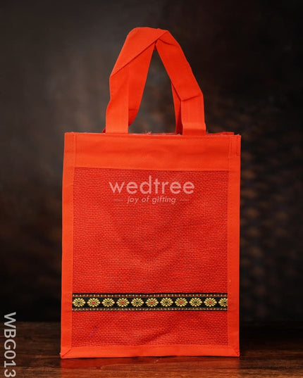 Jute Bag with Nonwoven Fabric - 10 inch - WBG0131