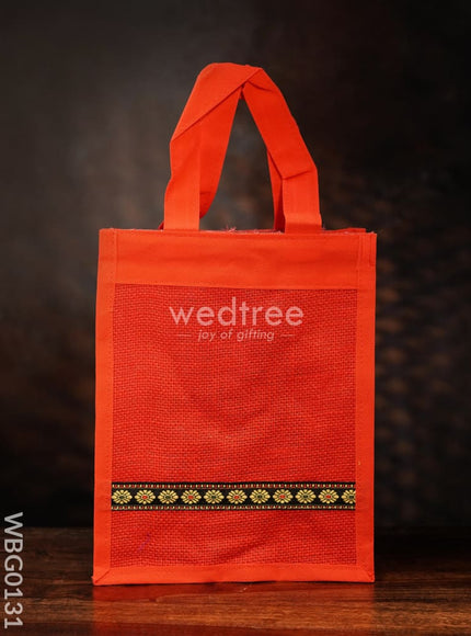 Jute Bag with Nonwoven Fabric - 10 inch - WBG0131