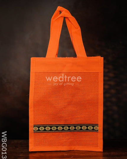 Jute Bag with Nonwoven Fabric - 10 inch - WBG0131