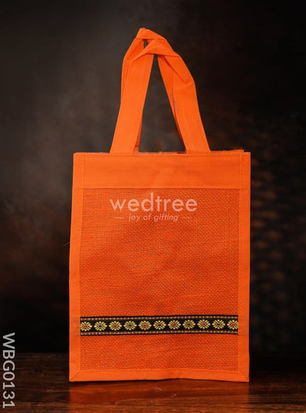 Jute Bag with Nonwoven Fabric - 10 inch - WBG0131