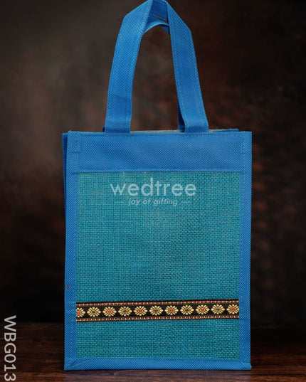 Jute Bag with Nonwoven Fabric - 10 inch - WBG0131
