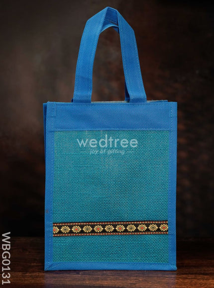 Jute Bag with Nonwoven Fabric - 10 inch - WBG0131
