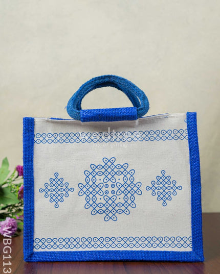 Jute Rangoli Design Bag - WBG1138