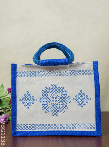 Jute Rangoli Design Bag - WBG1138