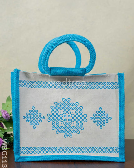 Jute Rangoli Design Bag - WBG1138