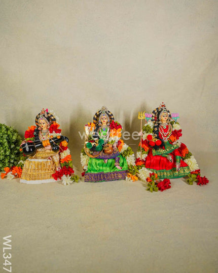 Lakshmi Saraswathi Durga - Set of 3 - WL3472