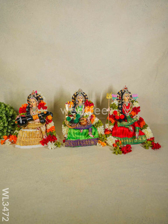 Lakshmi Saraswathi Durga - Set of 3 - WL3472