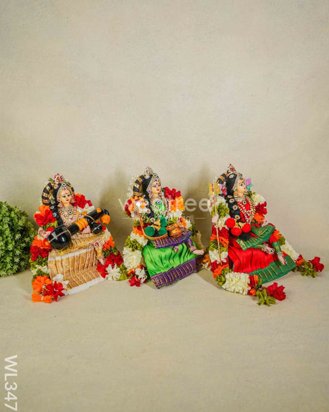 Lakshmi Saraswathi Durga - Set of 3 - WL3472