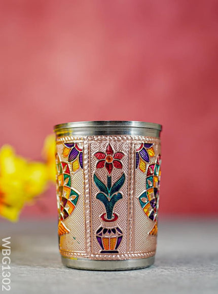 Meenakari Glass - Peacock Design - WBG1302