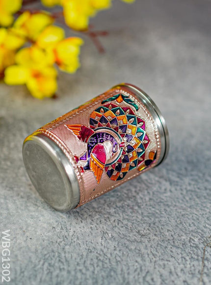 Meenakari Glass - Peacock Design - WBG1302