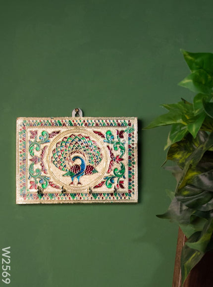 Meenakari - Key Hanger with Peacock Design - W2569