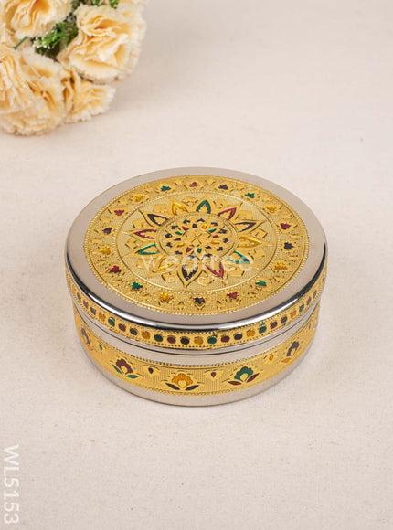 Meenakari Poori Box - 7 inch - WL5153