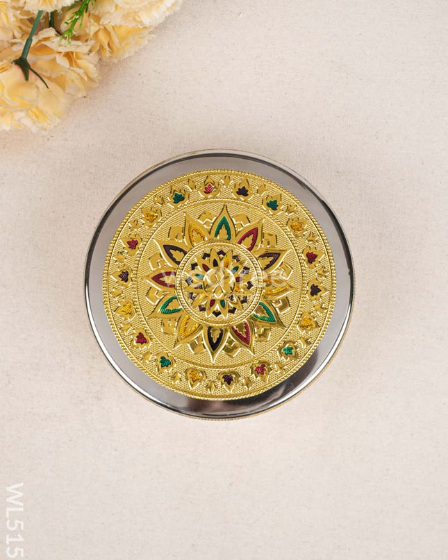 Meenakari Poori Box - 7 inch - WL5153