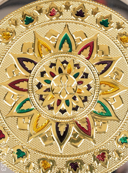 Meenakari Poori Box - 7 inch - WL5153