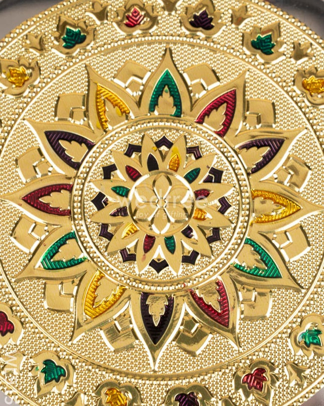 Meenakari Poori Box - 7 inch - WL5153
