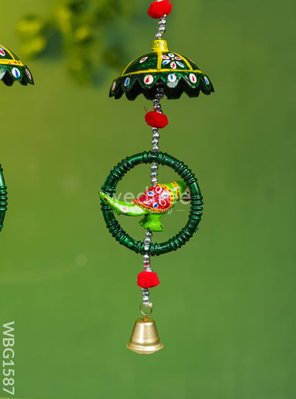 Parrot Thoran with Bells - Set of 2 - WBG1587