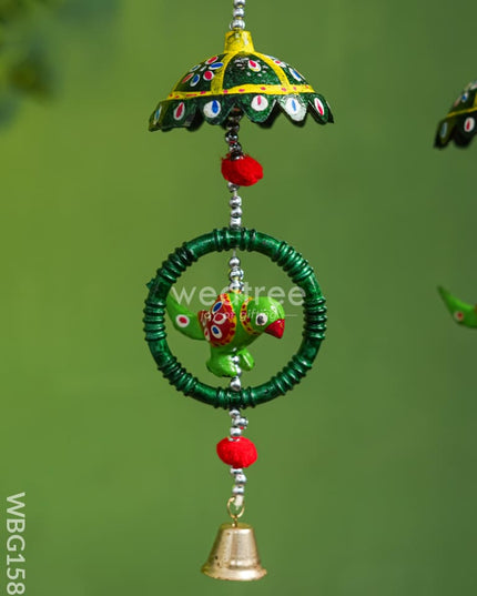 Parrot Thoran with Bells - Set of 2 - WBG1587