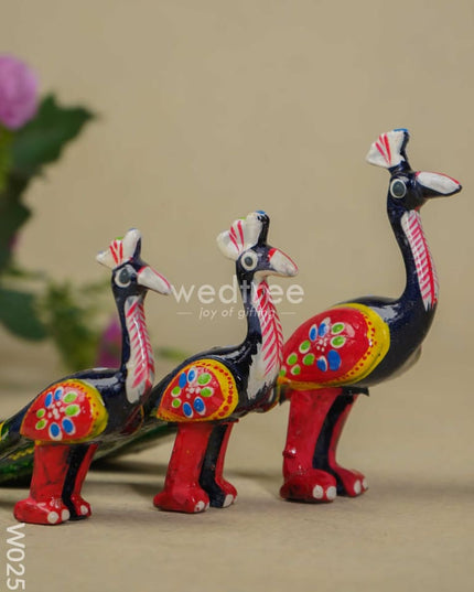Peacock Set of 3 - W0251