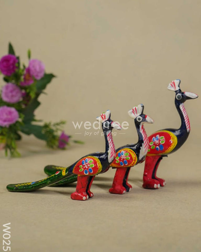 Peacock Set of 3 - W0251