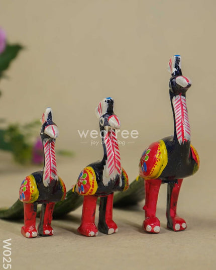 Peacock Set of 3 - W0251