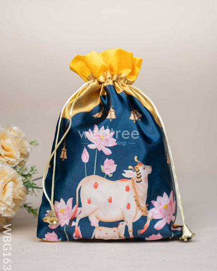 Pichwai String Bag - 11 x 8 inch - WBG1634