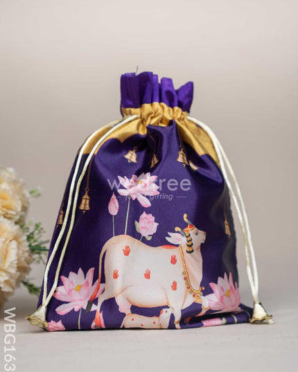 Pichwai String Bag - 11 x 8 inch - WBG1634