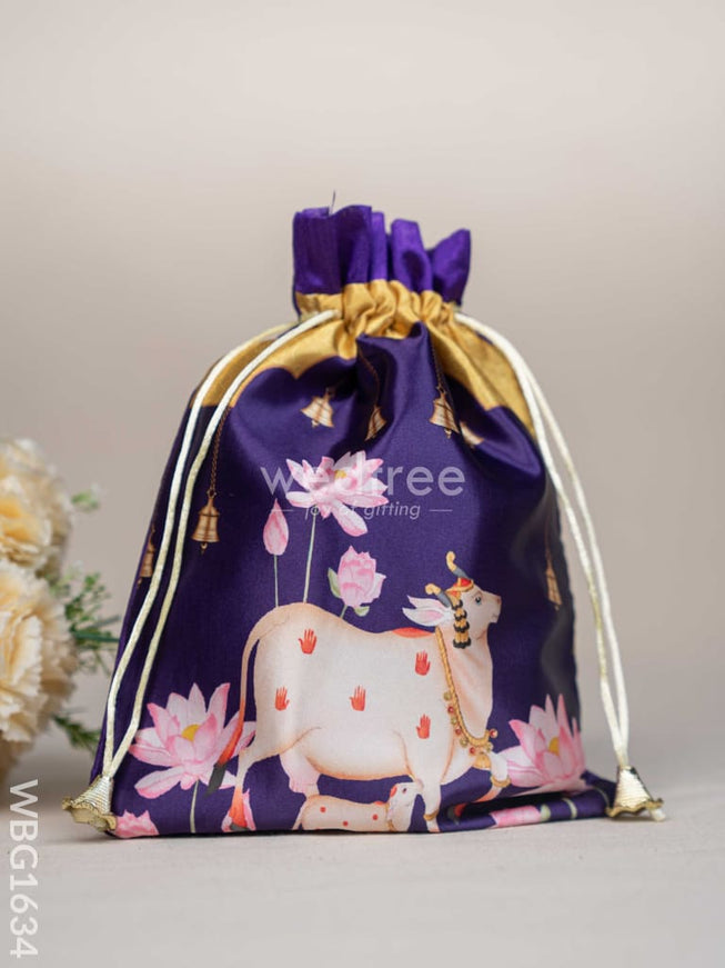 Pichwai String Bag - 11 x 8 inch - WBG1634