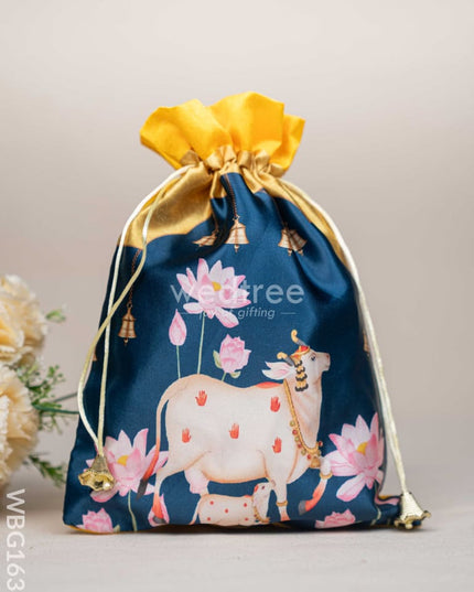 Pichwai String Bag - 11 x 8 inch - WBG1634