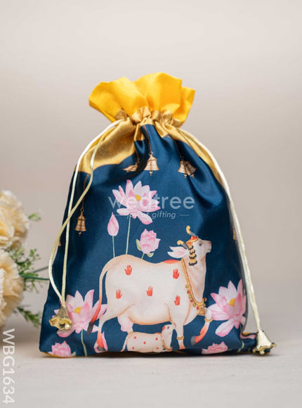 Pichwai String Bag - 11 x 8 inch - WBG1634