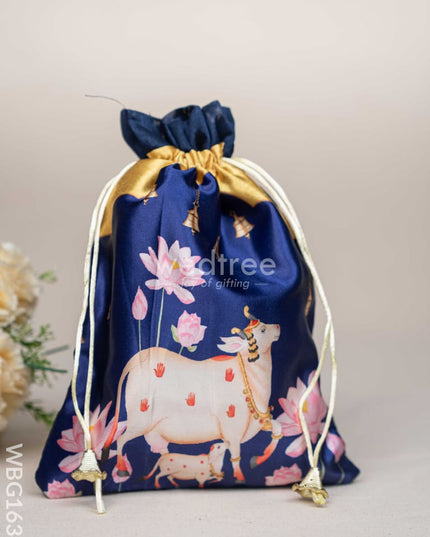 Pichwai String Bag - 11 x 8 inch - WBG1634