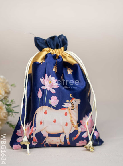 Pichwai String Bag - 11 x 8 inch - WBG1634