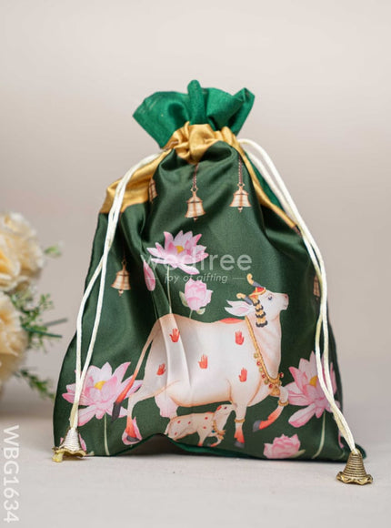 Pichwai String Bag - 11 x 8 inch - WBG1634