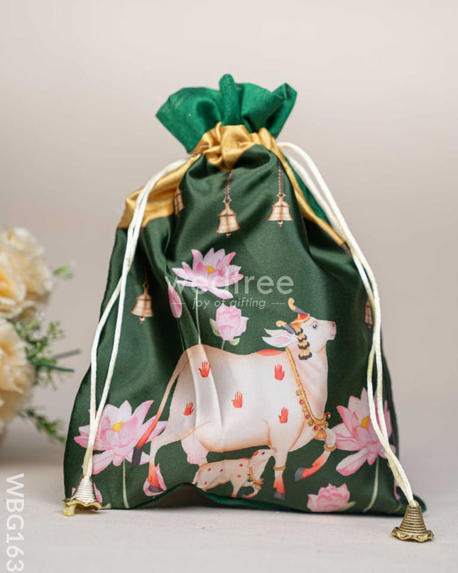 Pichwai String Bag - 11 x 8 inch - WBG1634