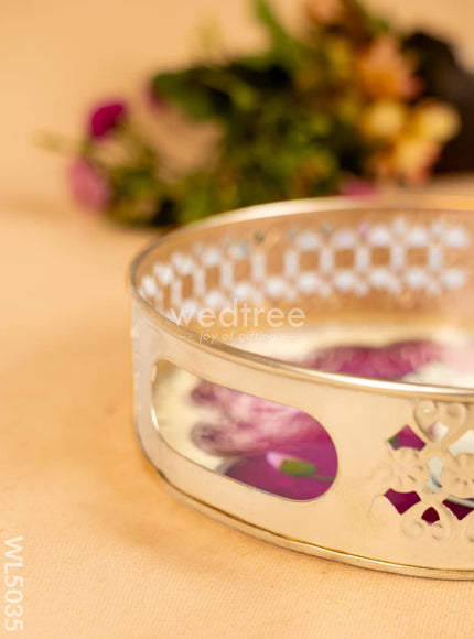 Pichwai Tray with Dry Fruit Jar (Set of 2) - WL5035