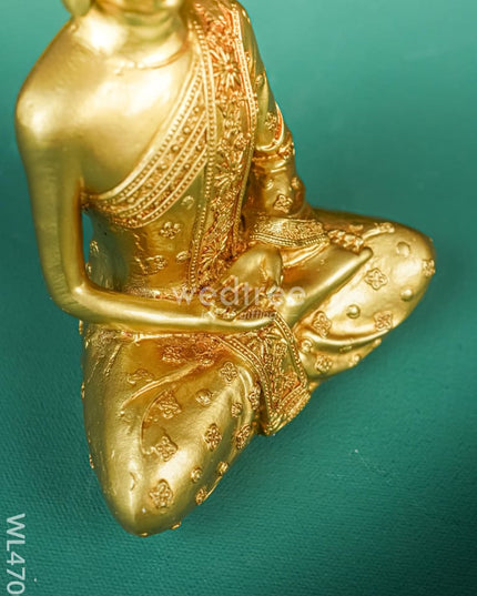 Polyresin Buddha Idol - 7 inch - WL4700